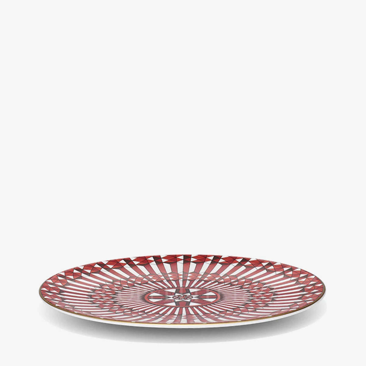 baccarat bread plate arcadia red