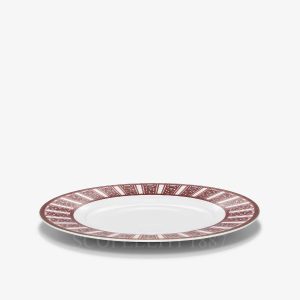 baccarat dessert plate arcadia red