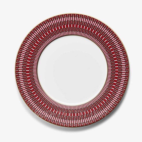 baccarat dinner plate arcadia red