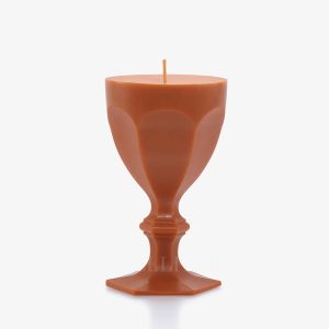 baccarat glass candle harcourt orange