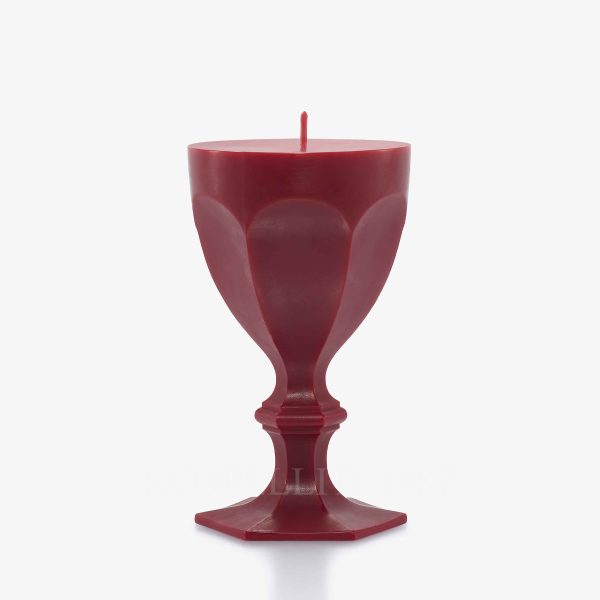 baccarat glass candle harcourt red