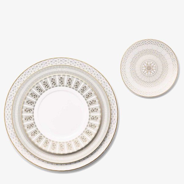 baccarat plates arcadia gold