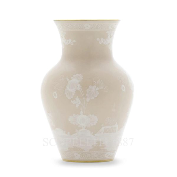 Ginori 1735 Oriente Italiano Meringue Ming Vase