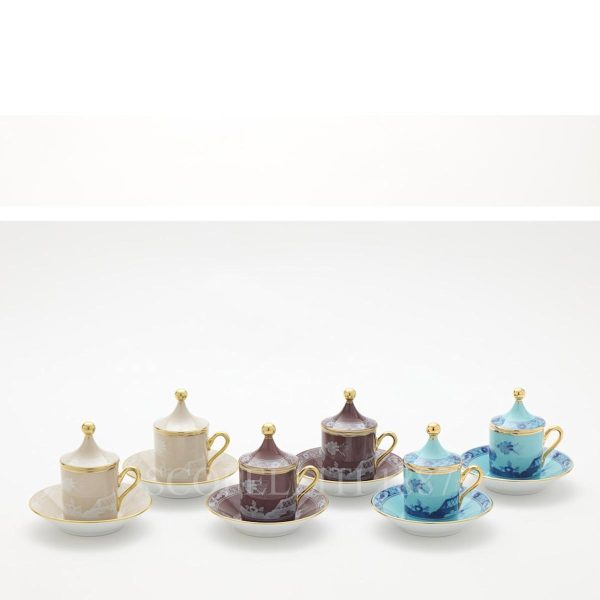 ginori 1735 oriente italiano coffee set for two