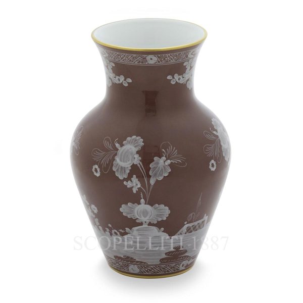 ginori 1735 oriente italiano castagna ming vase view