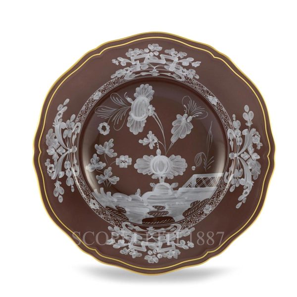 Ginori 1735 Oriente Italiano castagna Soup Plate