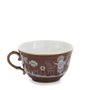 ginori 1735 oriente italiano castagna tea only cup back side