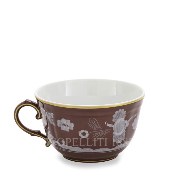 ginori 1735 oriente italiano castagna tea only cup back side