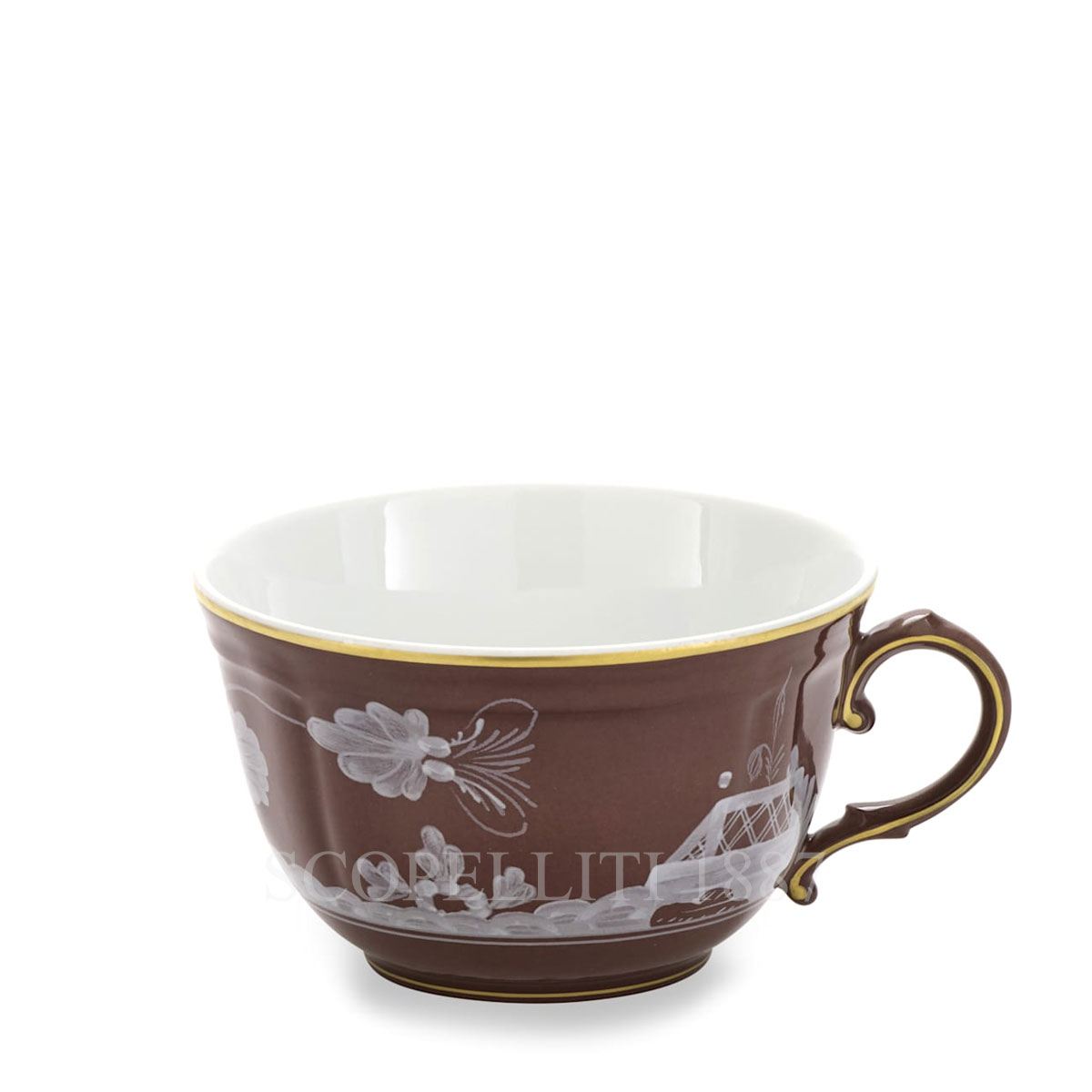 ginori 1735 oriente italiano castagna tea only cup