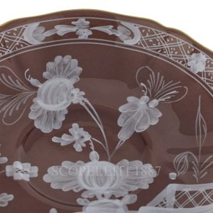 ginori 1735 oriente italiano castagna tea saucer detail