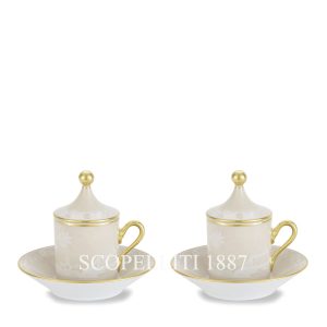 ginori 1735 oriente italiano meringa coffee set for two