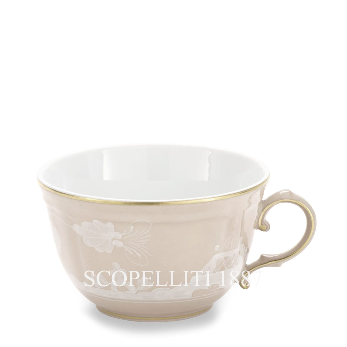 ginori 1735 oriente italiano meringa tea only cup back side