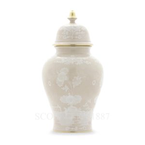 Ginori 1735 Oriente Italiano Meringa Potiche Vase