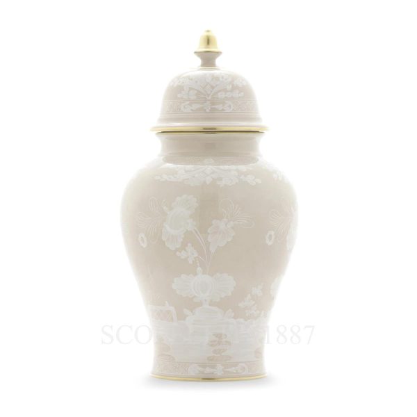 ginori 1735 oriente italiano meringa potiche vase