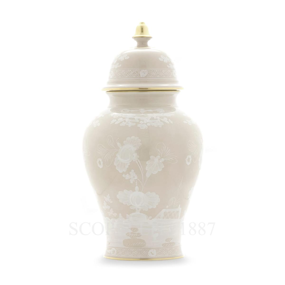 ginori 1735 oriente italiano meringa potiche vase