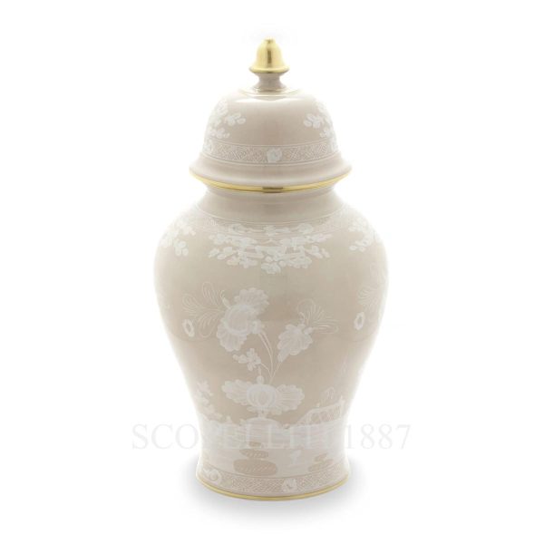 ginori 1735 oriente italiano meringa potiche vase