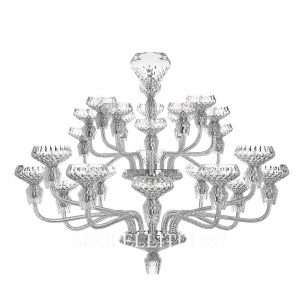 saint louis folia 24 light chandelier chrome