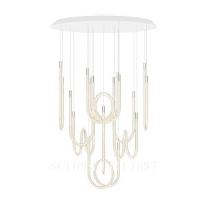 Saint Louis Torsade 10 Light Pendant Short back view