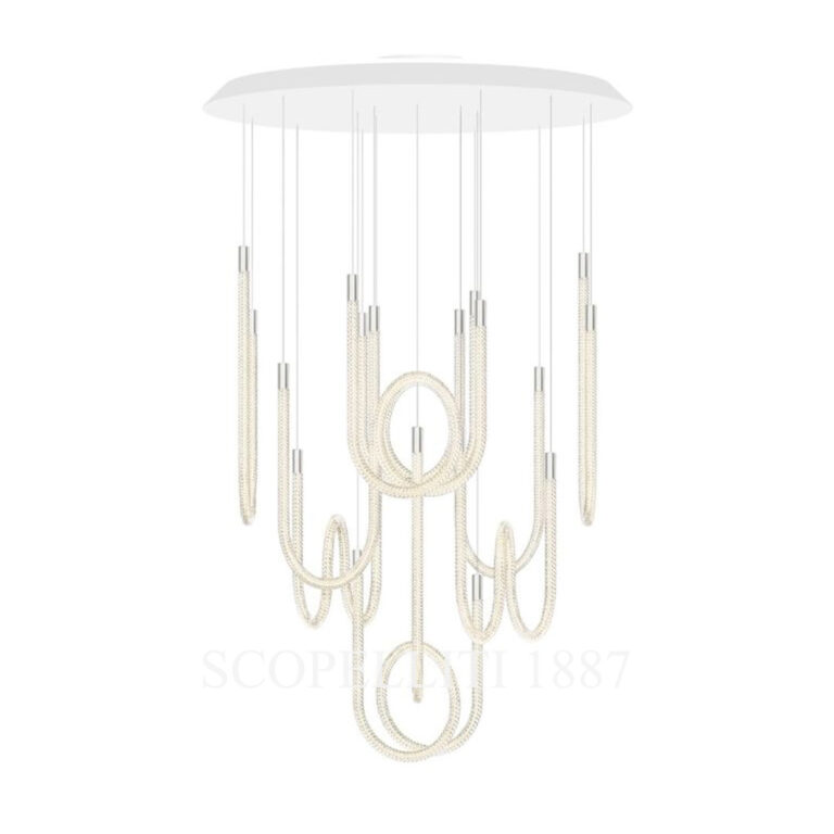 saint louis torsade 10 light pendant short back view