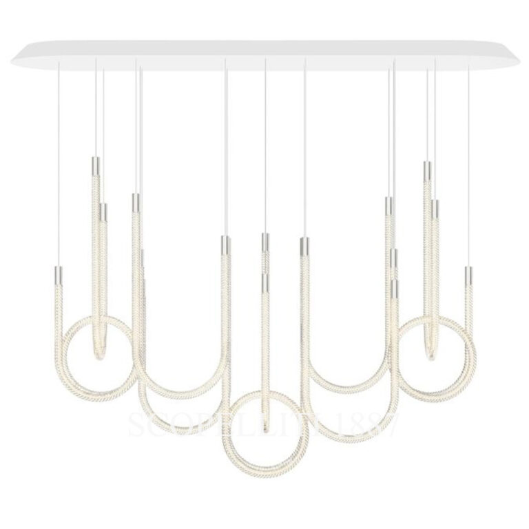 saint louis torsade 10 light chandelier horizontal short