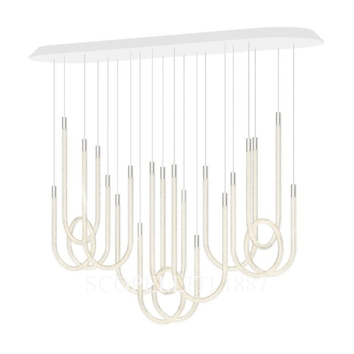 saint louis torsade 10 light chandelier horizontal short back side