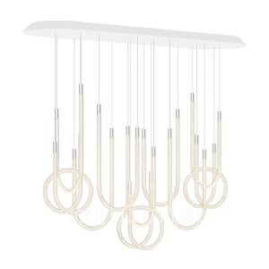 Saint Louis Torsade 10 Light chandelier Horizontal Short other side