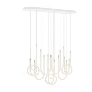 Saint Louis Torsade 10 Light Pendant Horizontal Tall back side