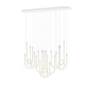 Saint Louis Torsade 10 Light Pendant Horizontal Tall other side