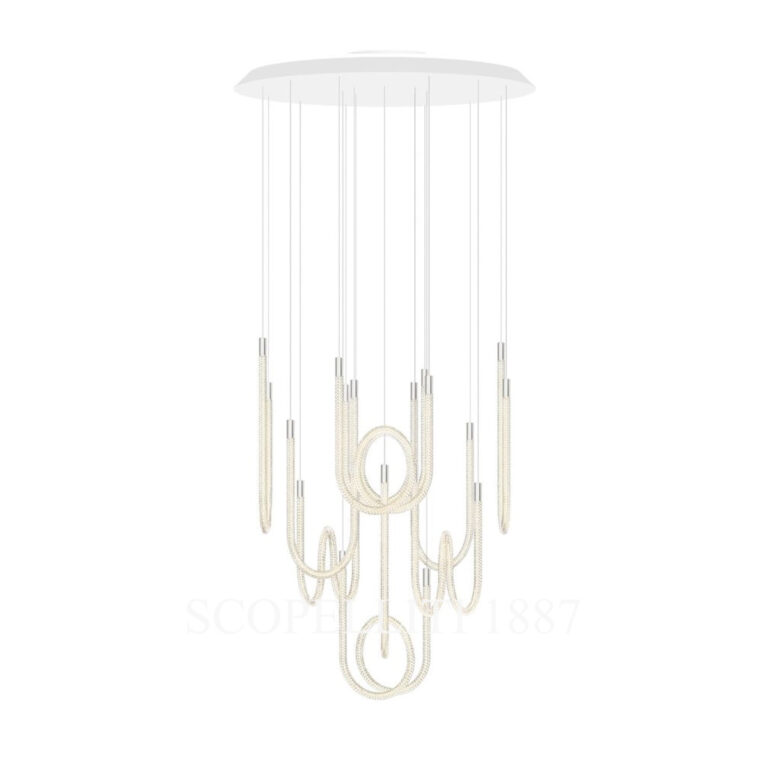 saint louis torsade 10 light pendant tall back side