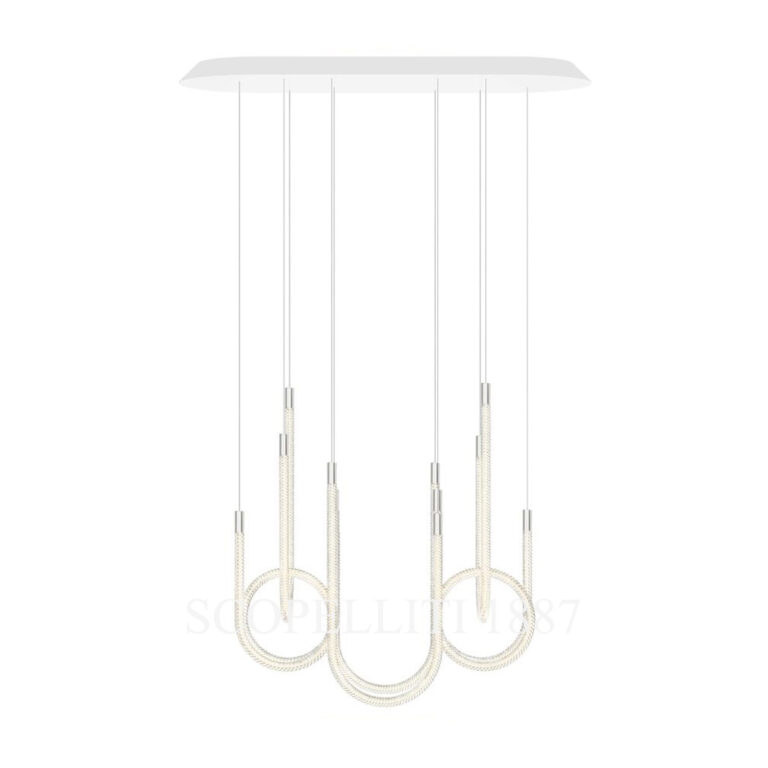 saint louis torsade 6 light pendant tall