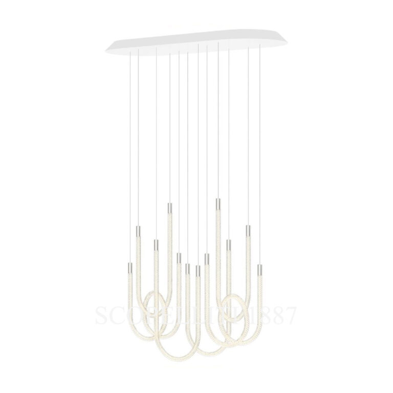 saint louis torsade 6 light pendant tall back side