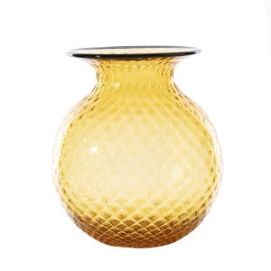 venini monofiore balloton fiori vase large amber