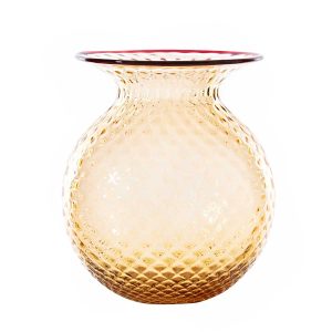 venini monofiore balloton fiori vase large peach