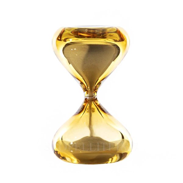 venini clessidra sommersa hourglass crystal amber