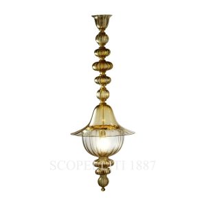 venini doge chandelier amber