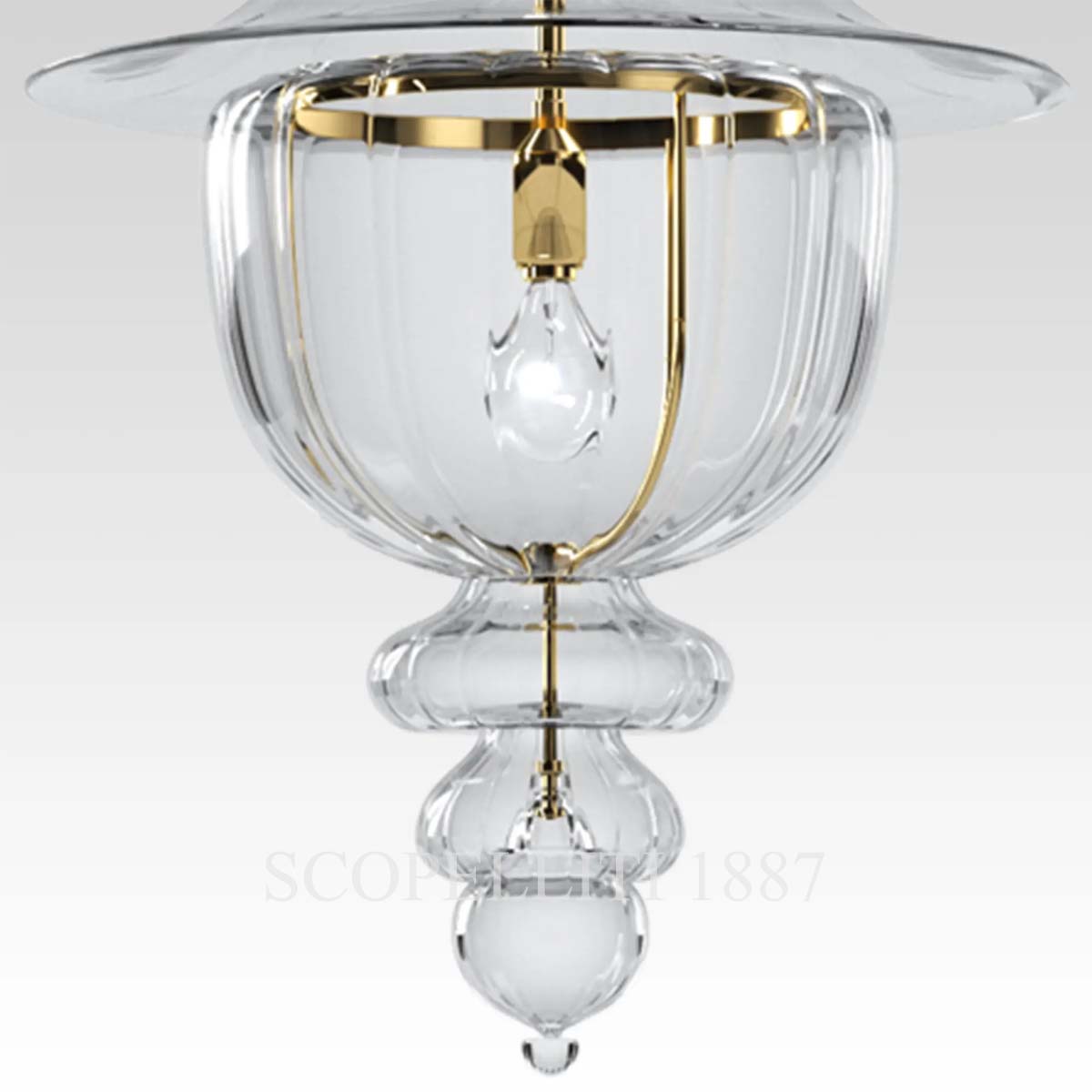 venini doge chandelier crystal detail