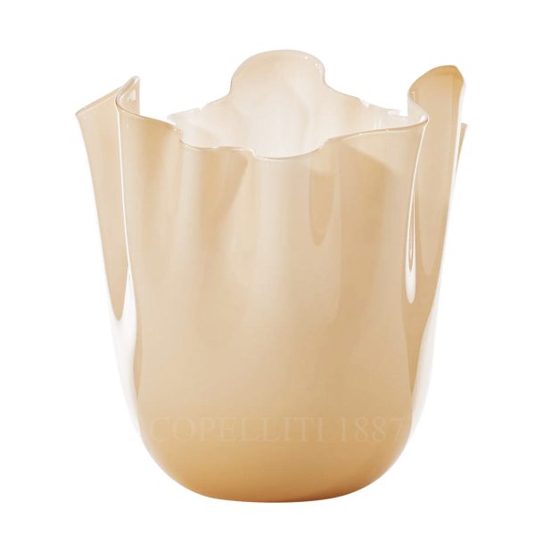 venini fazzoletto vase large peach