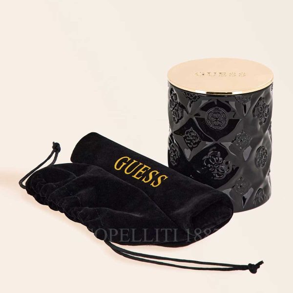 guess scented candle black