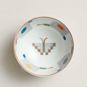 hermes bowl animaux nattes