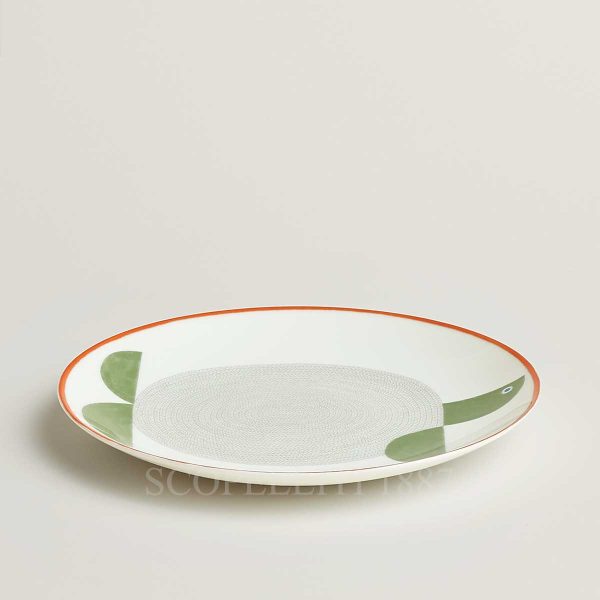 hermes dessert plate turtle animaux nattes