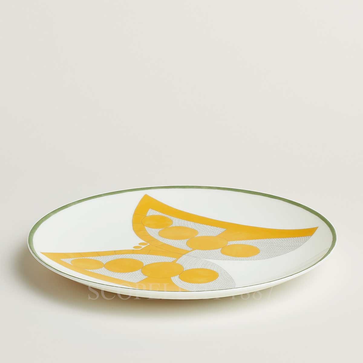 hermes dessert plate butterfly animaux nattes