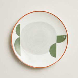 hermes dessert plate animaux nattes turtle