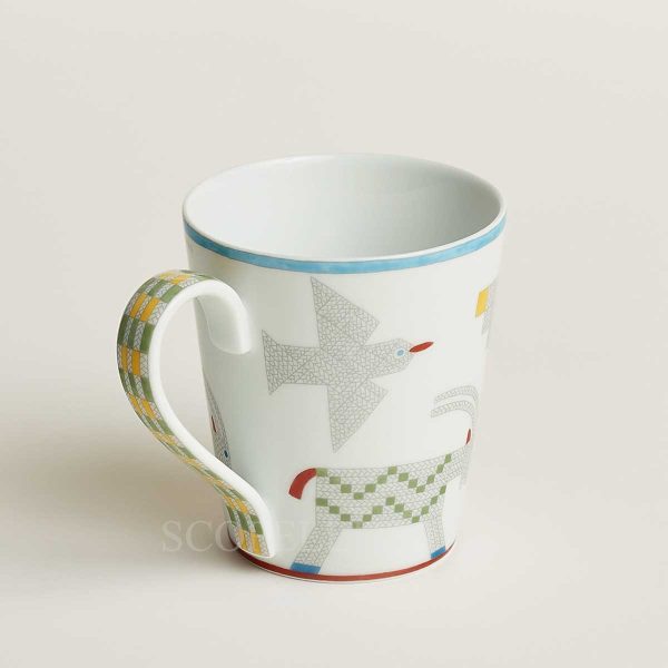 hermes mug goat animaux nattes