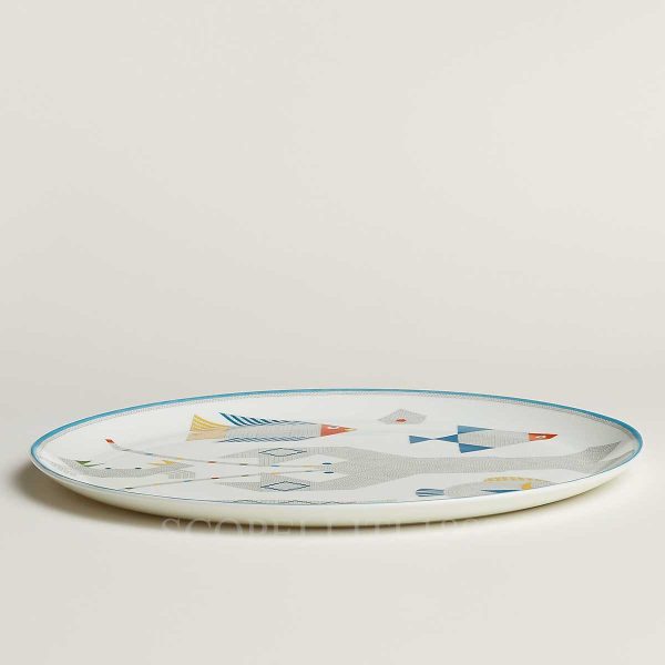 hermes tart platter animaux nattes