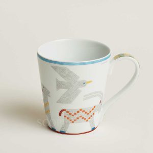 hermes mug animaux nattes goats