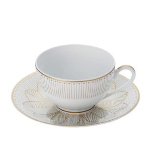 christofle tea cup and saucer malmaison imperiale