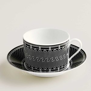 hermes h deco breakfast cup and saucer