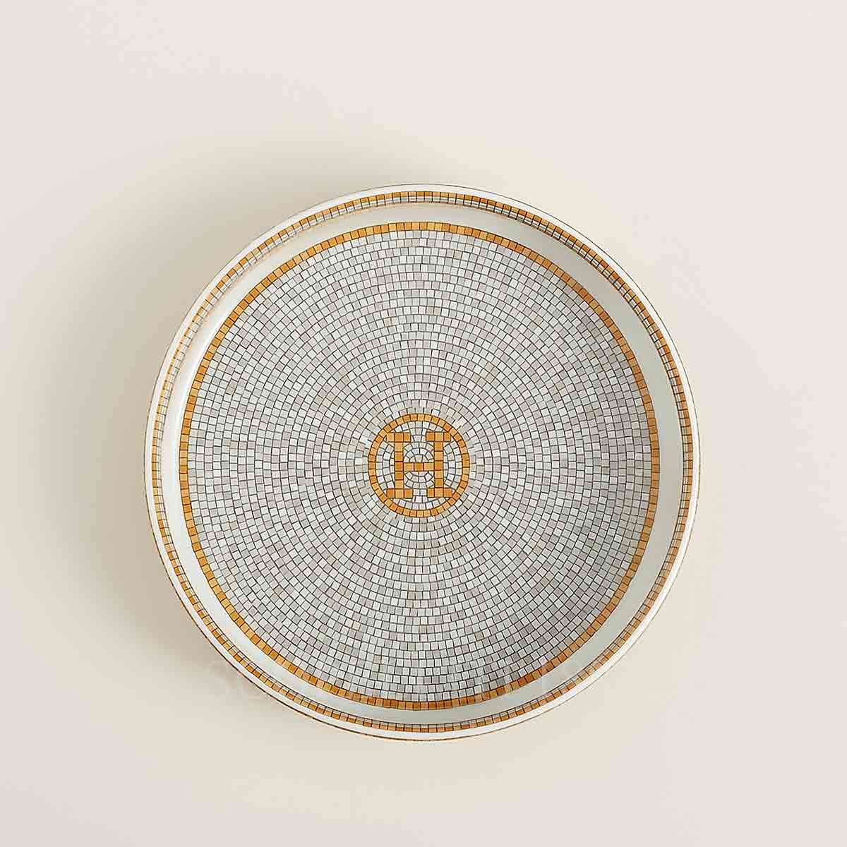 hermes coaster mosaique gold