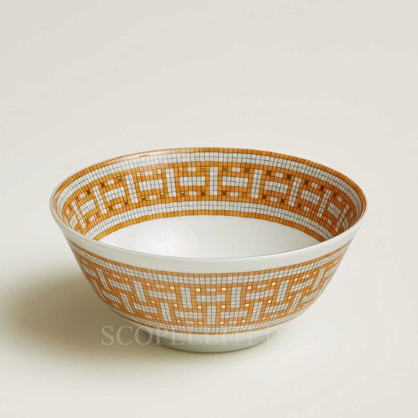 hermes rice bowl mosaique gold