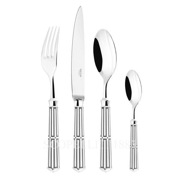 ercuis cutlery set grey paquebot